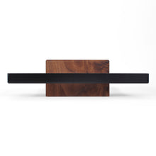 Black Walnut and Powder Coated Steel Pedestal Bowl, Catchall