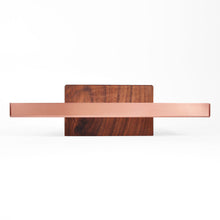 Pedestal Tray, Copper, Walnut, Catch-all