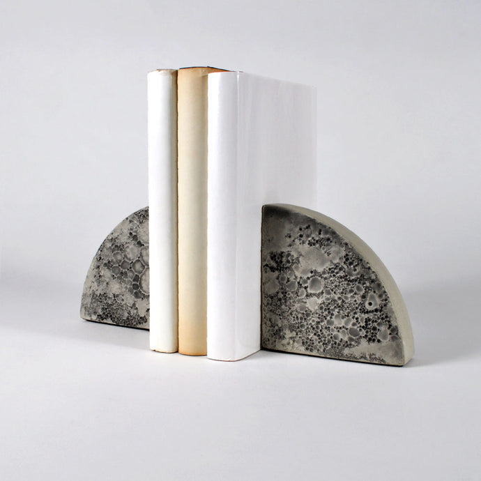 Moon Collection | Bookends - Grey